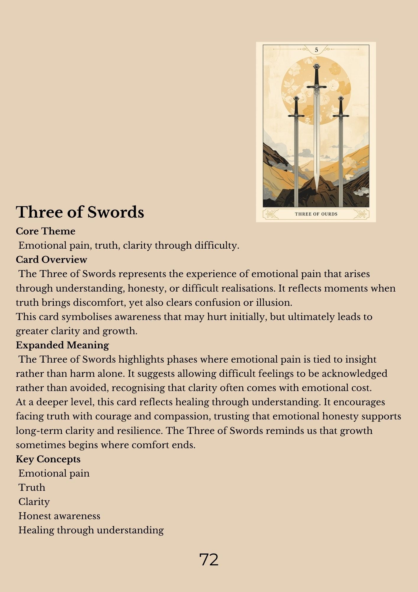 14.01 "90 Pages" The Tarot Handbook: Meaning, Insight & Practice (E-book PDF)