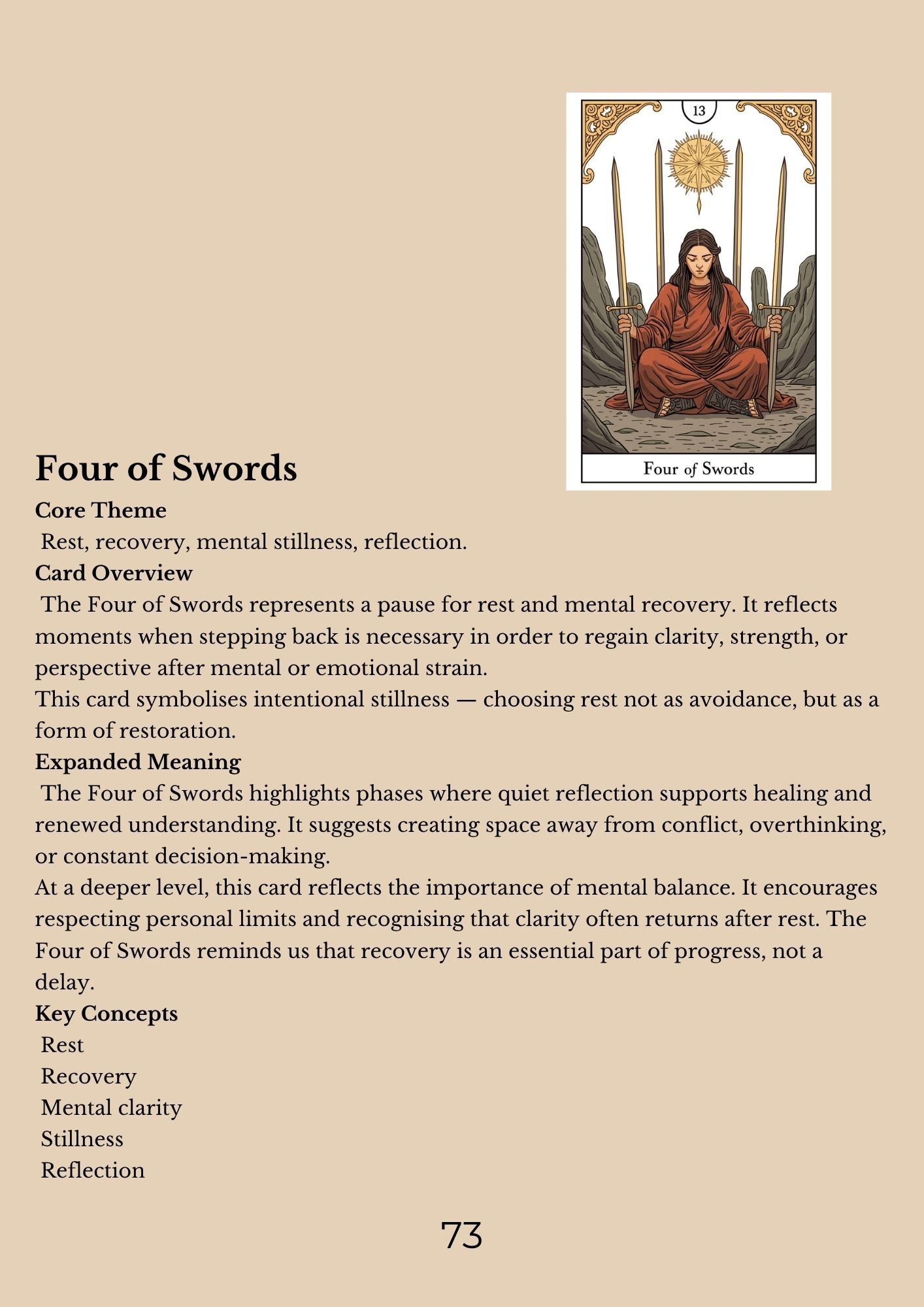 14.01 "90 Pages" The Tarot Handbook: Meaning, Insight & Practice (E-book PDF)