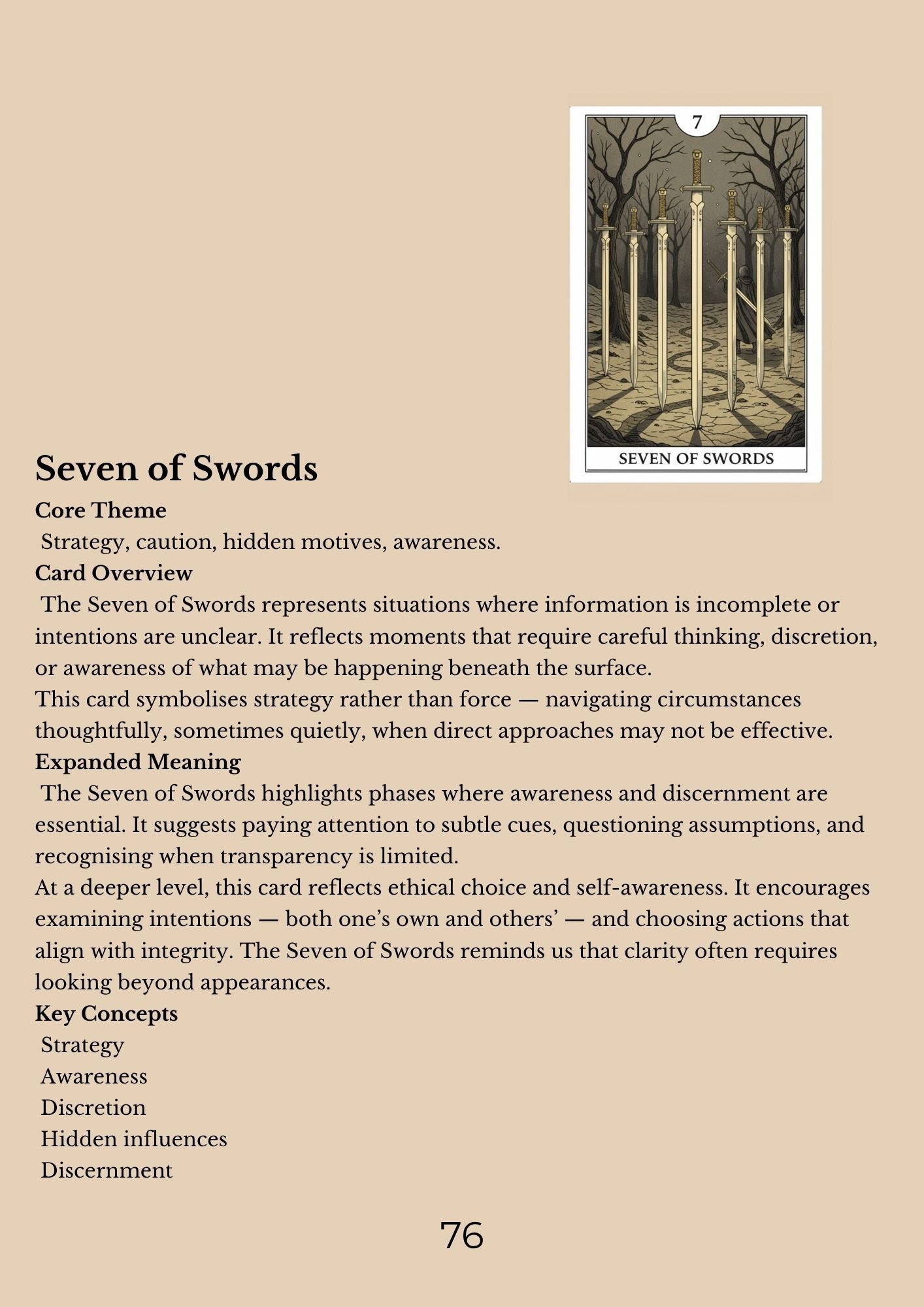 14.01 "90 Pages" The Tarot Handbook: Meaning, Insight & Practice (E-book PDF)