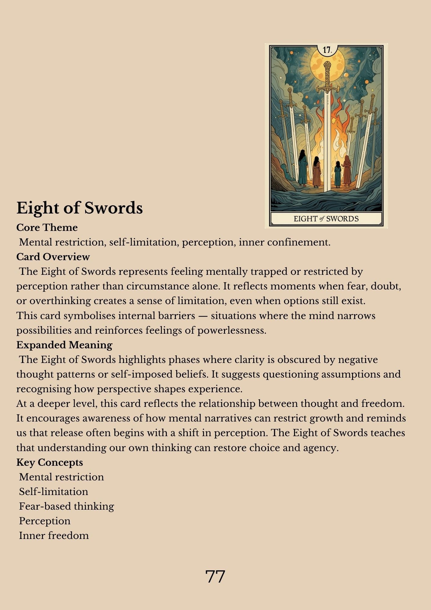 14.01 "90 Pages" The Tarot Handbook: Meaning, Insight & Practice (E-book PDF)