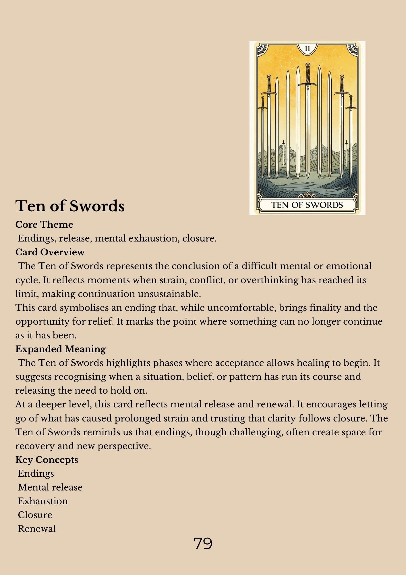 14.01 "90 Pages" The Tarot Handbook: Meaning, Insight & Practice (E-book PDF)