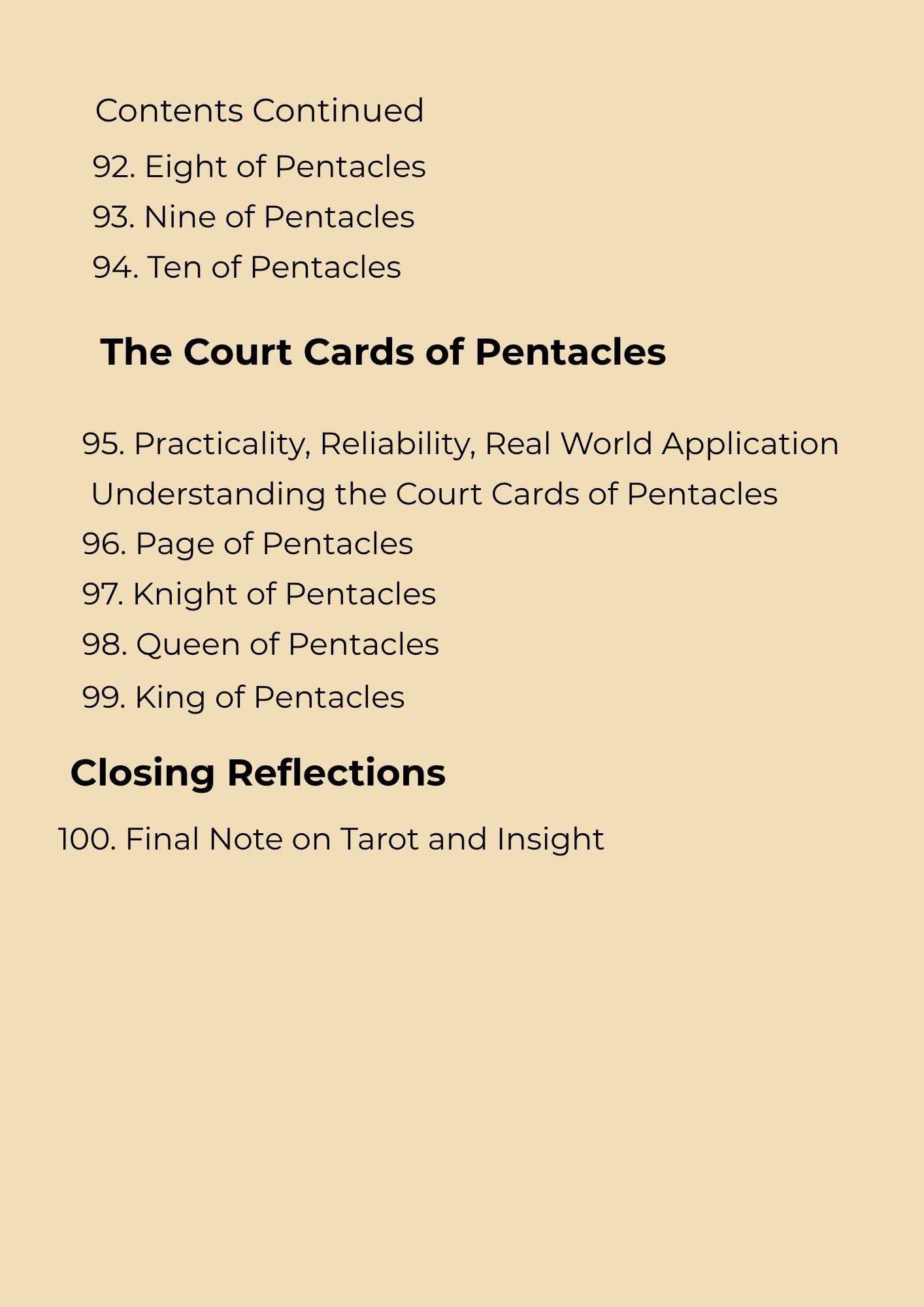 14.01 "90 Pages" The Tarot Handbook: Meaning, Insight & Practice (E-book PDF)