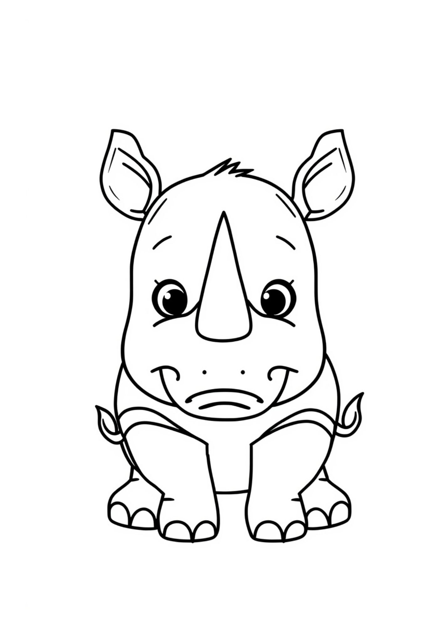 Jungle Animals Colouring Book for Kids Ages 4–6 | Cute Printable Animal Coloring Pages