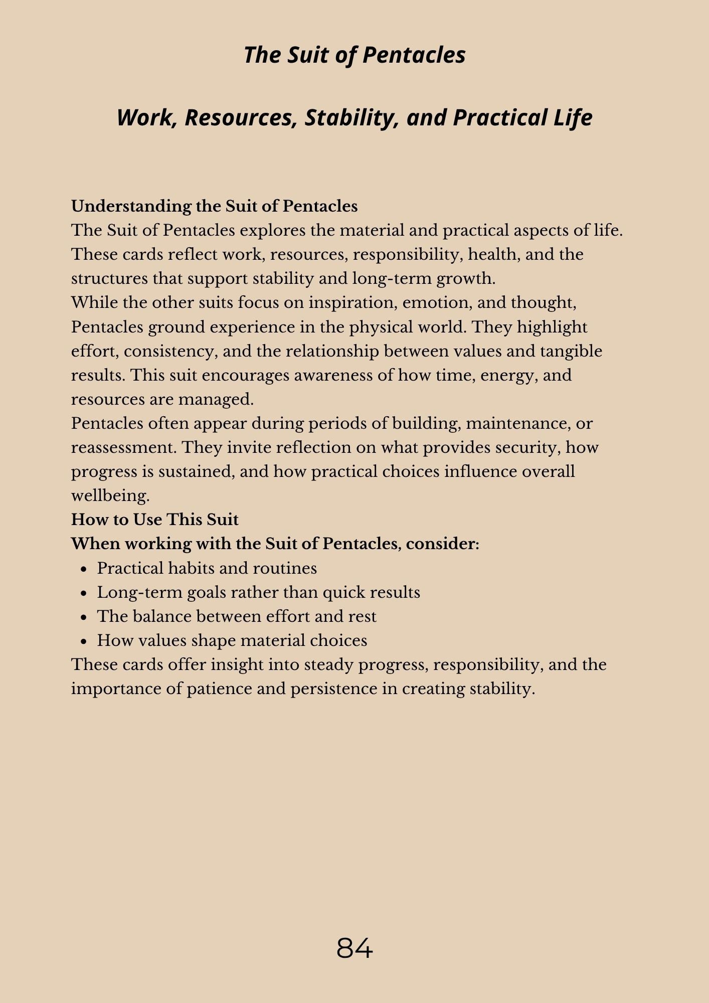 14.01 "90 Pages" The Tarot Handbook: Meaning, Insight & Practice (E-book PDF)