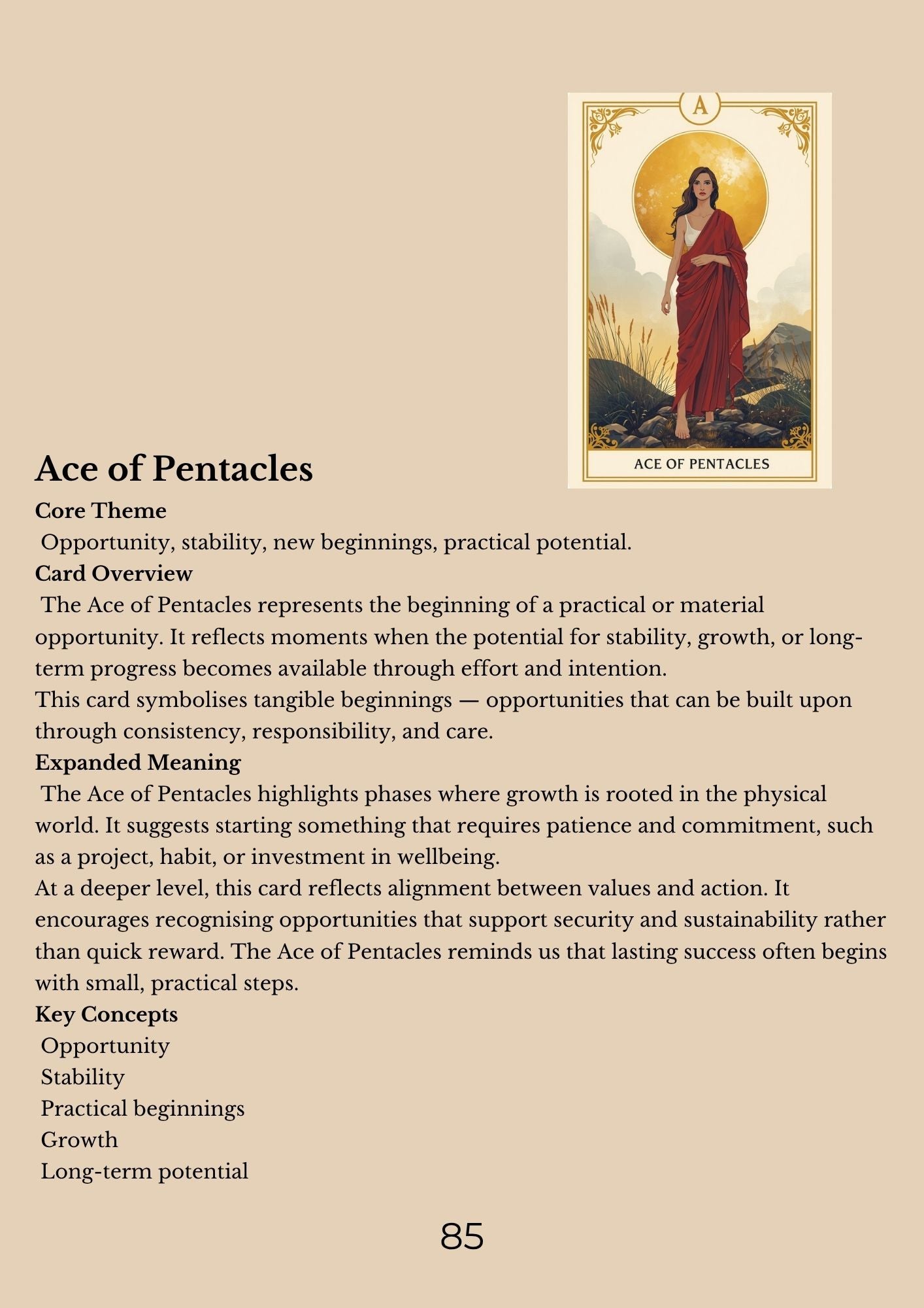 14.01 "90 Pages" The Tarot Handbook: Meaning, Insight & Practice (E-book PDF)