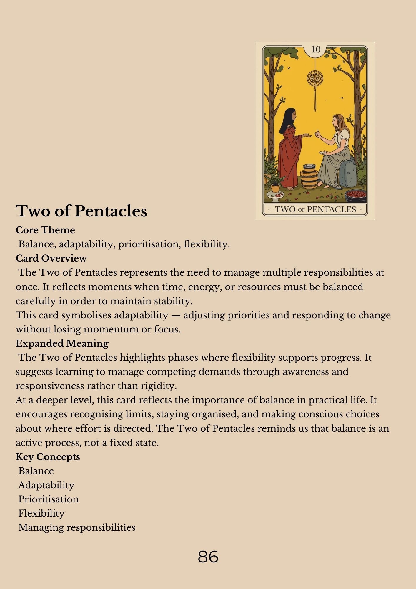 14.01 "90 Pages" The Tarot Handbook: Meaning, Insight & Practice (E-book PDF)