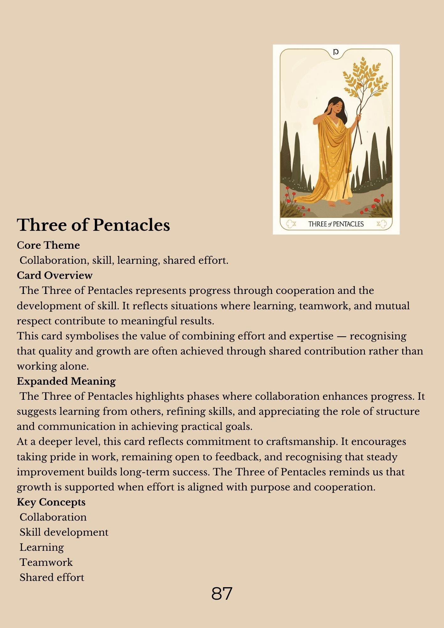 14.01 "90 Pages" The Tarot Handbook: Meaning, Insight & Practice (E-book PDF)