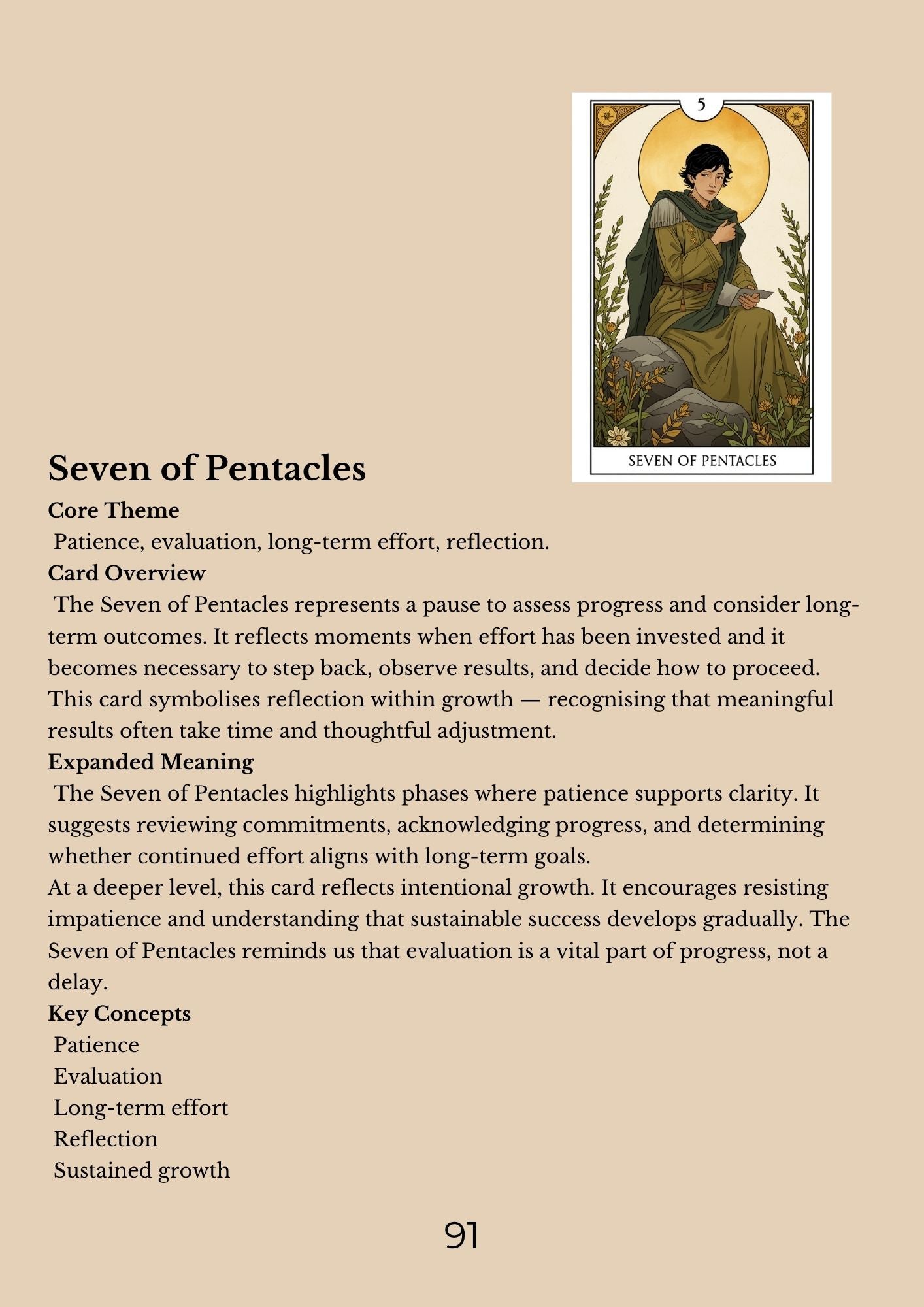 14.01 "90 Pages" The Tarot Handbook: Meaning, Insight & Practice (E-book PDF)