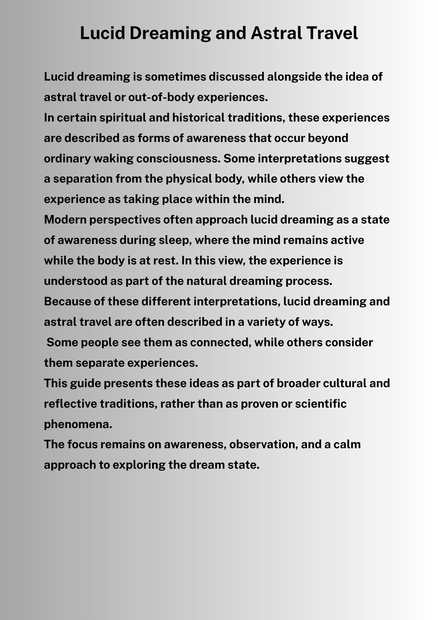 14.06 "12 Pages" Lucid Dreaming – A Beginner’s Guide to Awareness & Conscious Sleep | Dream Awareness, Mindfulness & Reflection, Digital Download