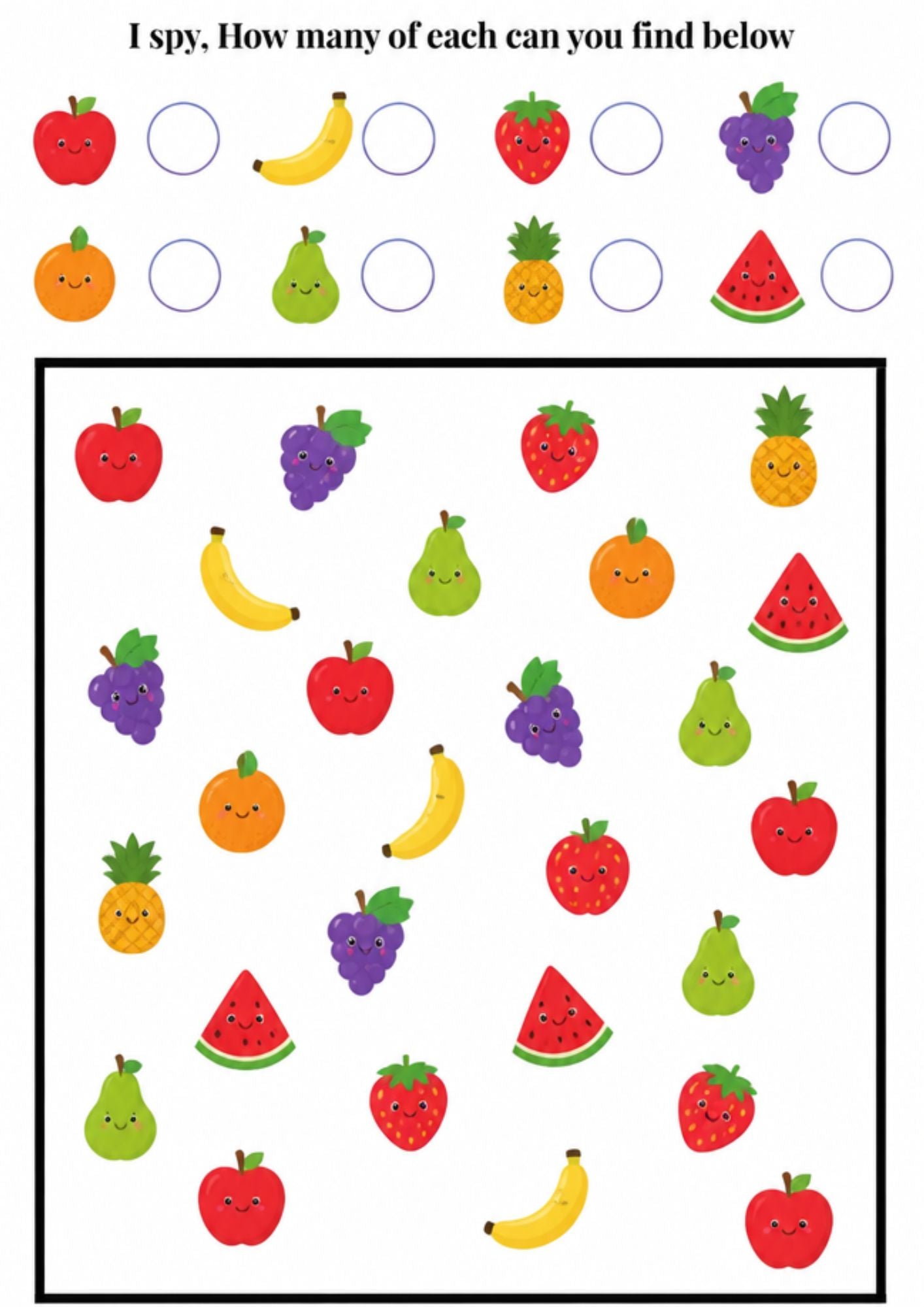 8.11 "9 Pages of" I Spy Activity Book for Kids Ages 3–6 – Fun Counting, Matching & Learning Games