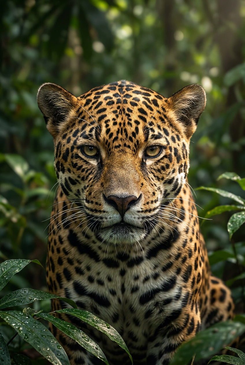 10.08 Leopard Wall Art Print, Wildlife Animal Poster, Jungle Cat Art, Nature Printable Wall Decor, Safari Animal Download