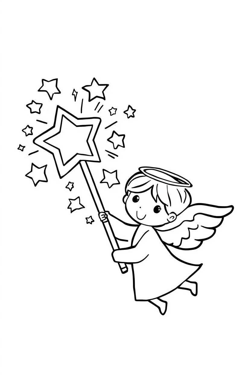 8.08 "24 Pages" Princess & Fairy Colouring Book for Kids Ages 4–7 | Cute Magical Coloring Pages Printable