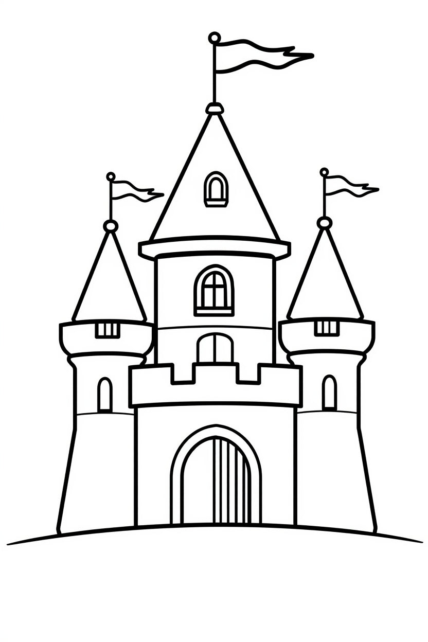 8.08 "24 Pages" Princess & Fairy Colouring Book for Kids Ages 4–7 | Cute Magical Coloring Pages Printable