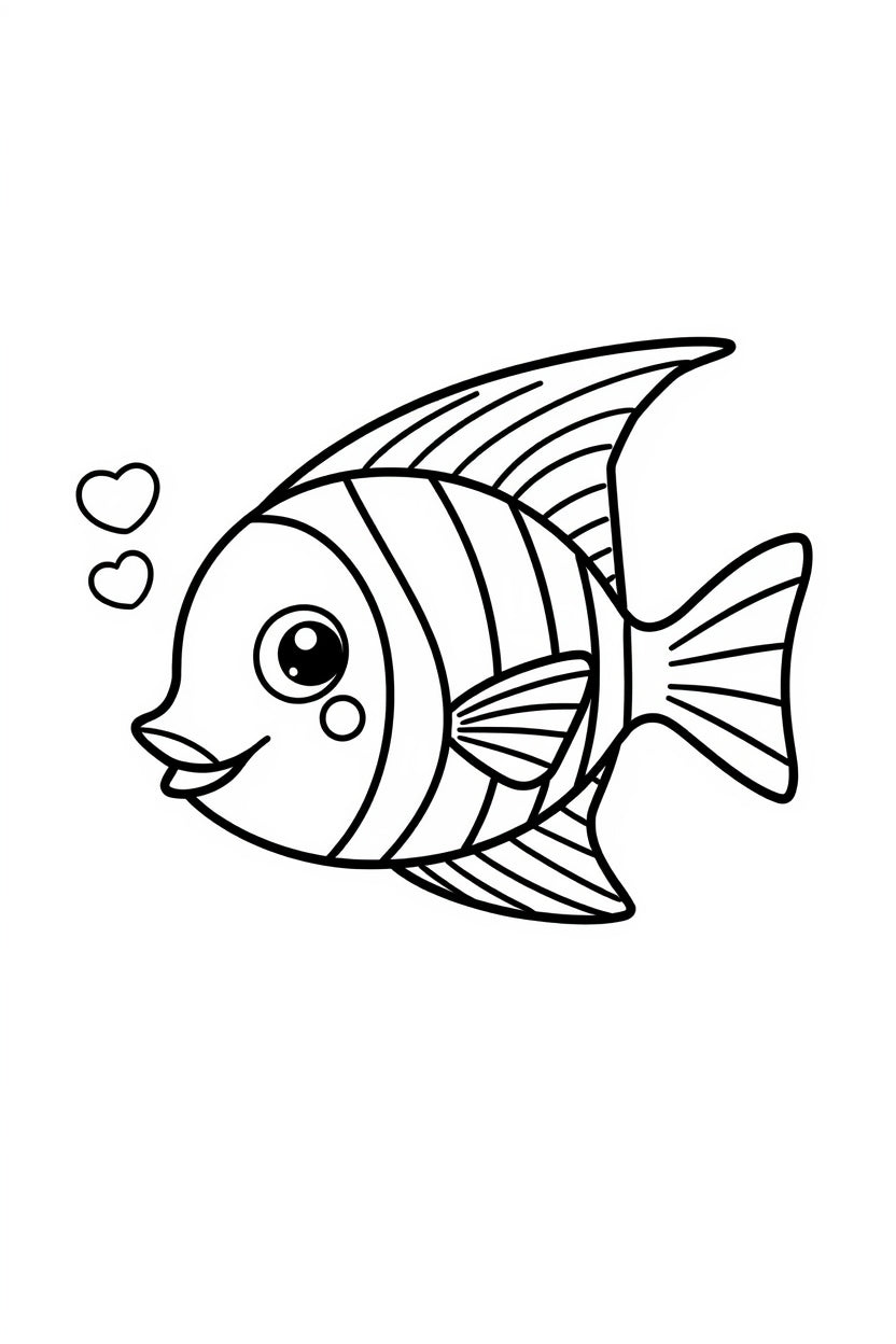 8.07 "22 Pages" Ocean Animals Coloring Book for Kids Ages 3–6 | Cute Sea Creatures Printable Coloring Pages