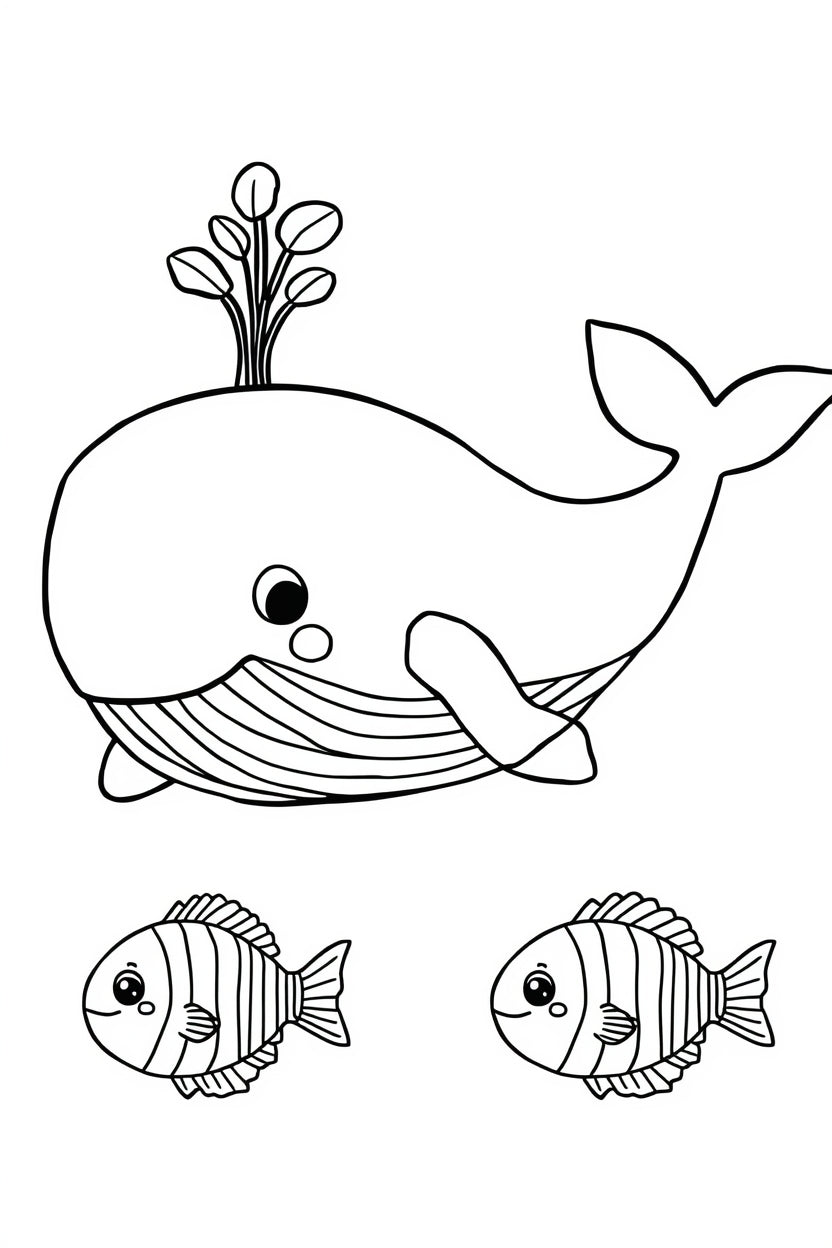 8.07 "22 Pages" Ocean Animals Coloring Book for Kids Ages 3–6 | Cute Sea Creatures Printable Coloring Pages