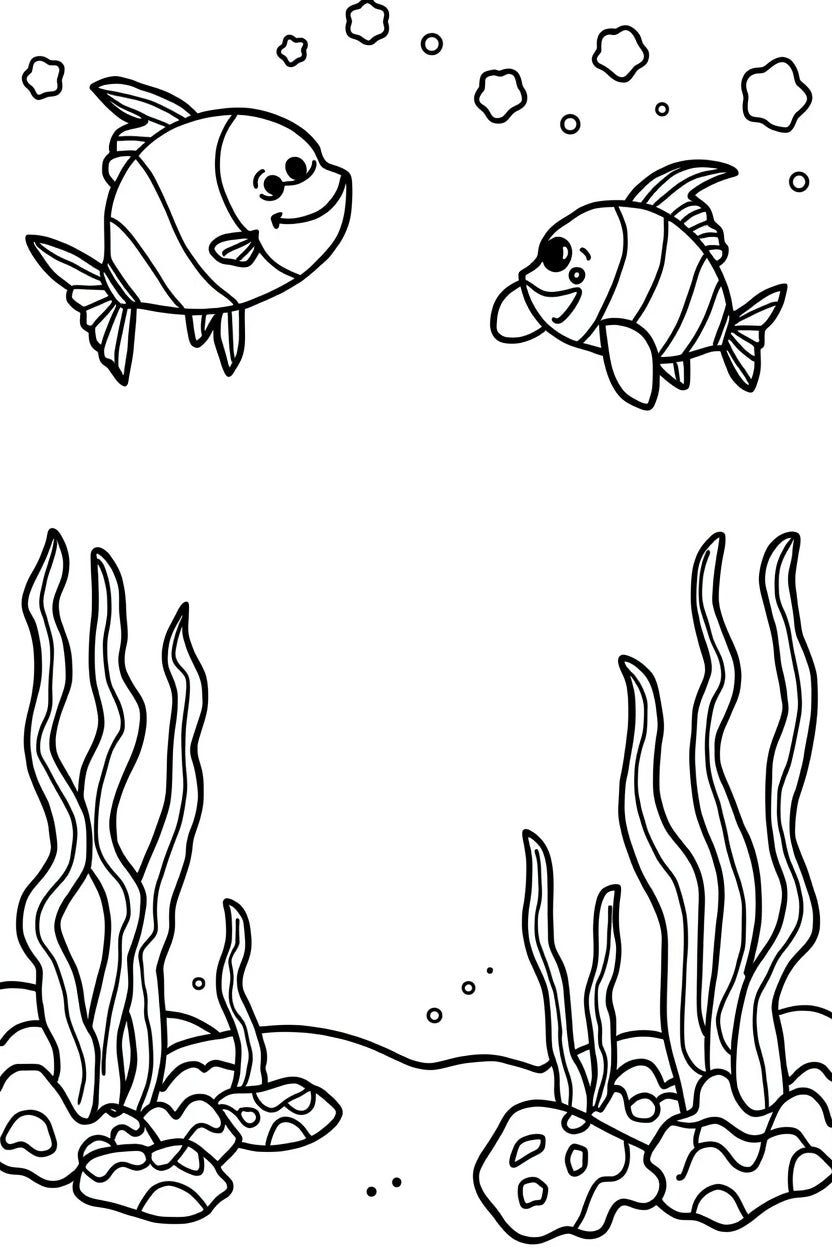 8.07 "22 Pages" Ocean Animals Coloring Book for Kids Ages 3–6 | Cute Sea Creatures Printable Coloring Pages