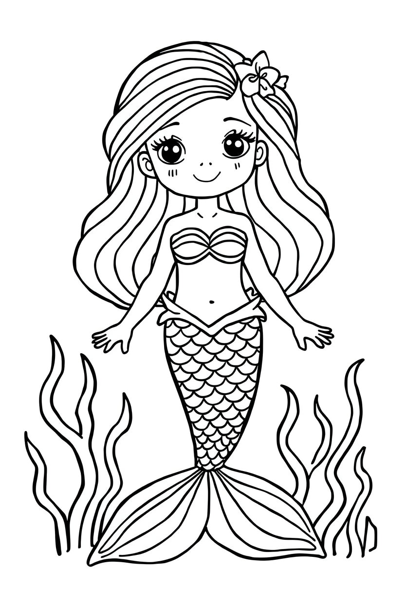 8.07 "22 Pages" Ocean Animals Coloring Book for Kids Ages 3–6 | Cute Sea Creatures Printable Coloring Pages