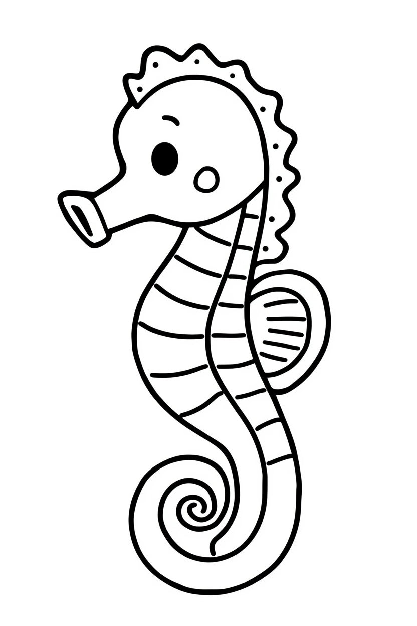 8.07 "22 Pages" Ocean Animals Coloring Book for Kids Ages 3–6 | Cute Sea Creatures Printable Coloring Pages